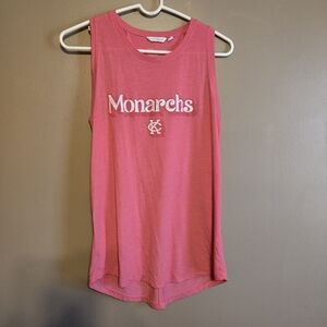 Monarchs Pink Sleeveless Tank Top
